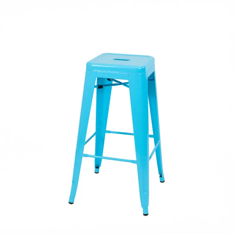 Tolix Bar Stool — Sky Blue