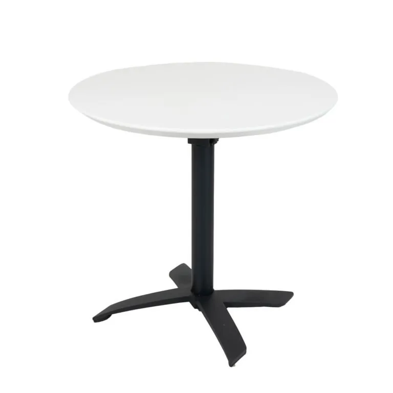 Round Café Table — White