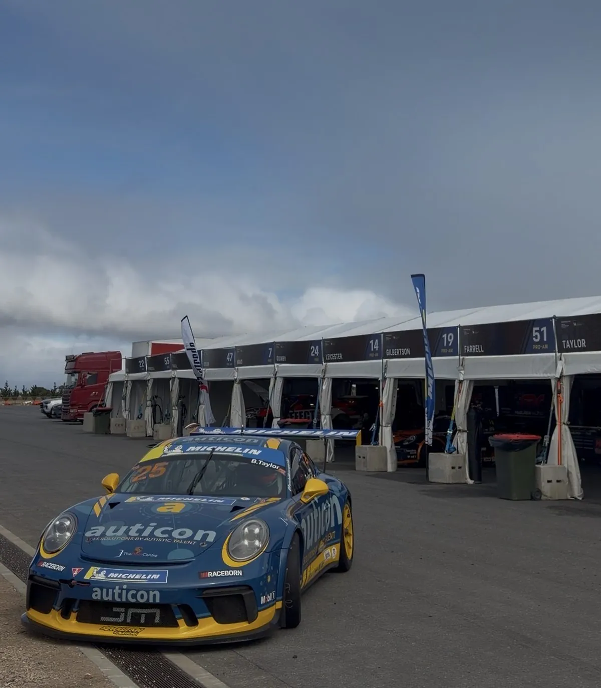 Shannon's Speed Series Adelaide — pit lane marquees